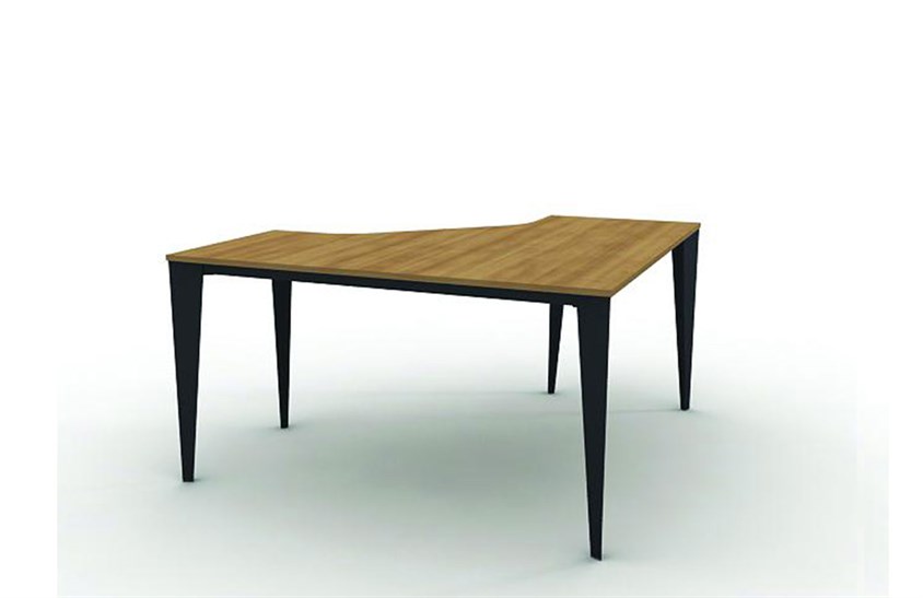 Beta 90 Derece Ofis Masası Beş Ayaklı 140 cm Ofis Masası