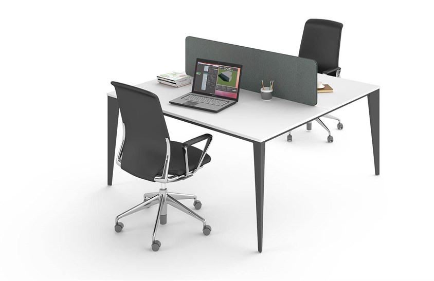 Beta İş İstasyonu Açık Ofis Mobilyası Takımı Beyaz Ofis İş İstasyonu