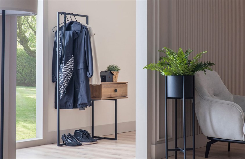 SVR-NT-07 Ayakkabılık Ahşap Portmanto Vestiyer Portmanto