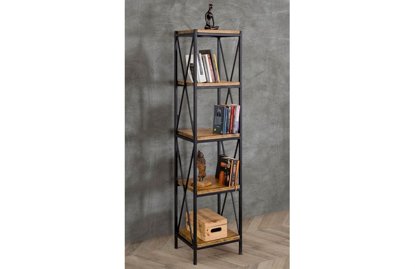 ENGC - Ahşap Seri - 0007 Kitaplık Svr Wood & Loft Kitaplıklar