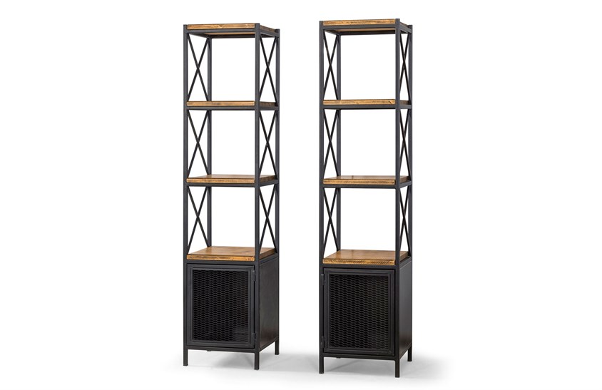 ENGC - Ahşap Seri - 0009 Kitaplık Svr Wood & Loft Kitaplıklar