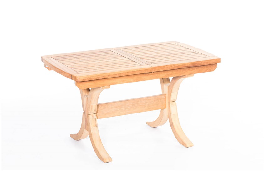 Ahşap Bahçe Masası 120+40 cm ER-1001 İndirimli Mobilya