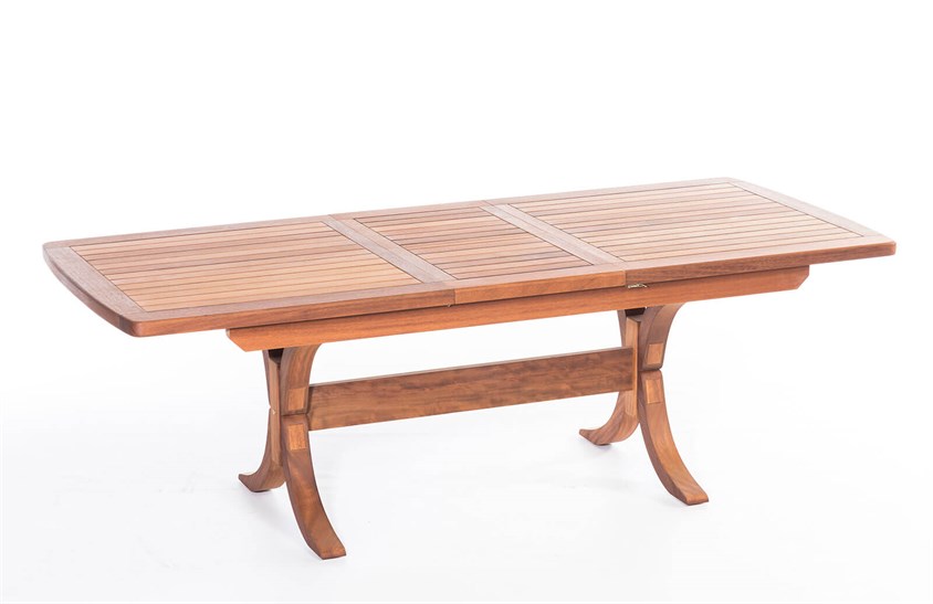 Ahşap Bahçe Masası 200+50 cm ER-1006 İndirimli Mobilya