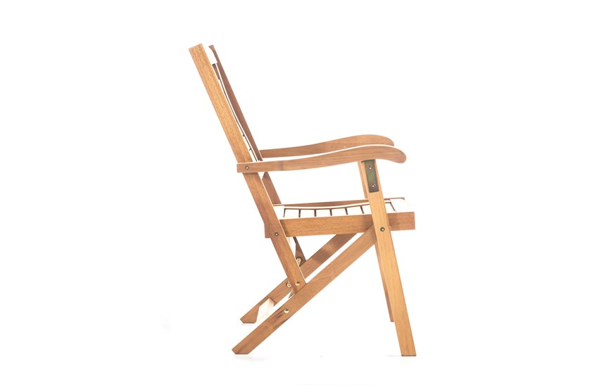 Ahşap Bahçe Sandalyesi Kollu 58 cm ER-1041 İndirimli Mobilya