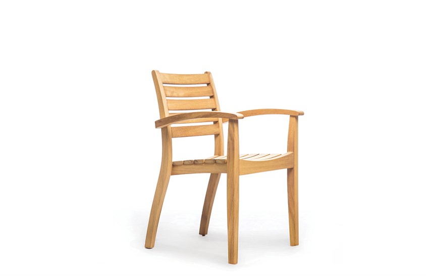 Ahşap Bahçe Sandalyesi Kollu 56 cm ER-1043 İndirimli Mobilya