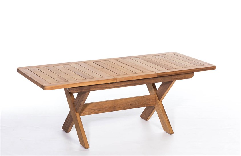 Ahşap Bahçe Masası 160+50 cm ER-1010 İndirimli Mobilya