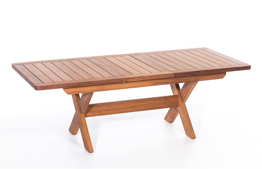 Ahşap Bahçe Masası 180+50 cm ER-1011 İndirimli Mobilya