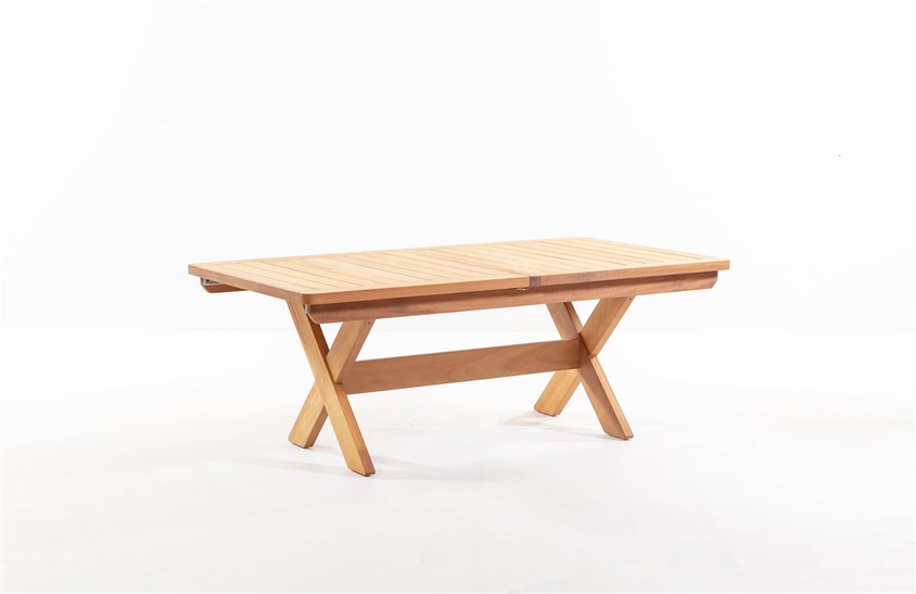 Ahşap Bahçe Masası 200+50+50 cm ER-1012 İndirimli Mobilya