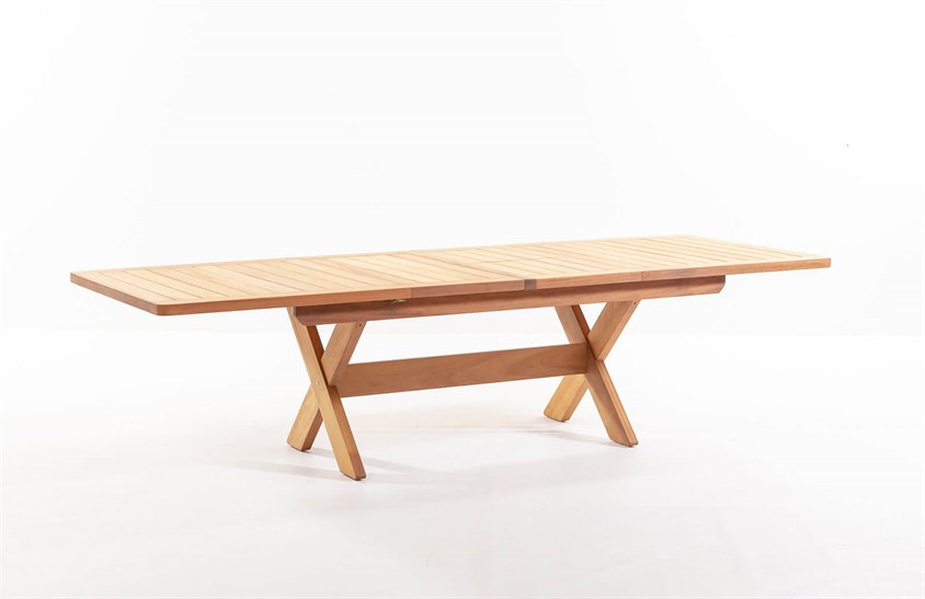 Ahşap Bahçe Masası 200+50+50 cm ER-1012 İndirimli Mobilya