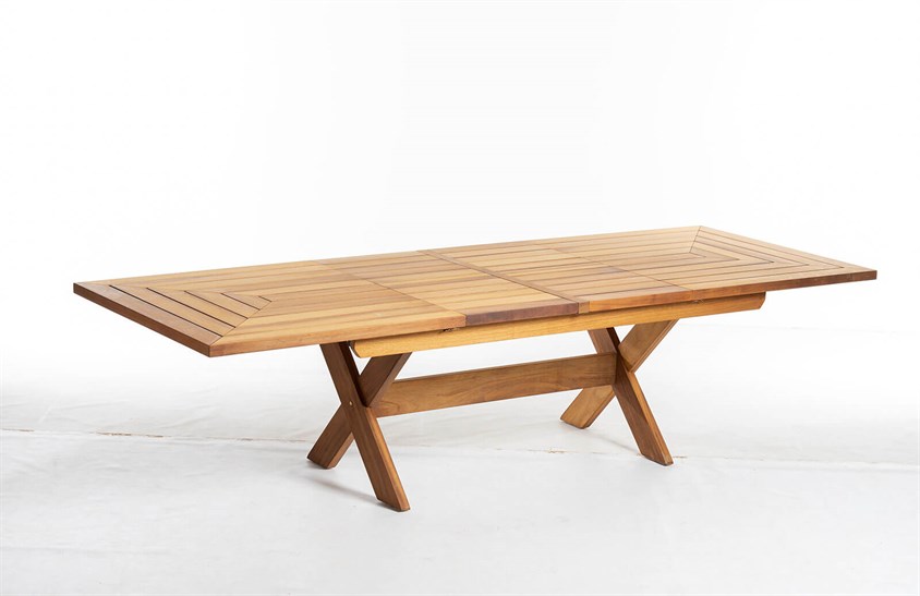 Ahşap Bahçe Masası 200+50+50 cm ER-1015 İndirimli Mobilya