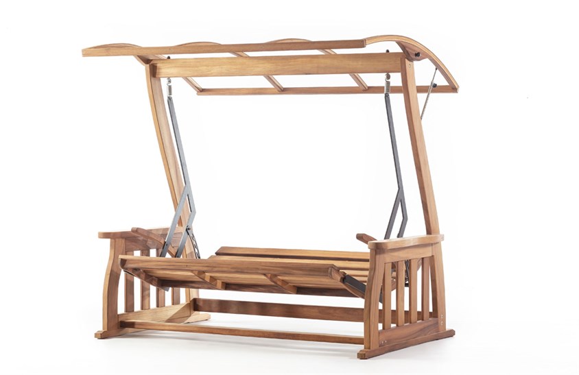 Bahçe İkili Salıncak Minderli 208 cm ER-1067 İndirimli Mobilya