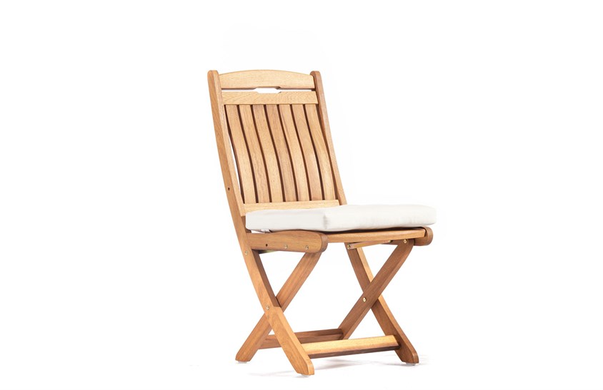 Ahşap Bahçe Sandalyesi Kolsuz Minderli 45 cm ER-1035 İndirimli Mobilya