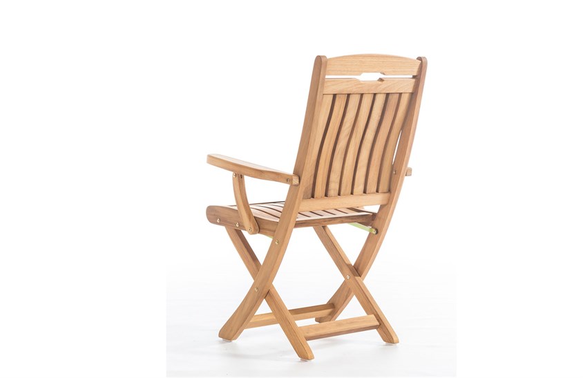 Ahşap Bahçe Sandalyesi Kollu Minderli 60 cm ER-1036 İndirimli Mobilya