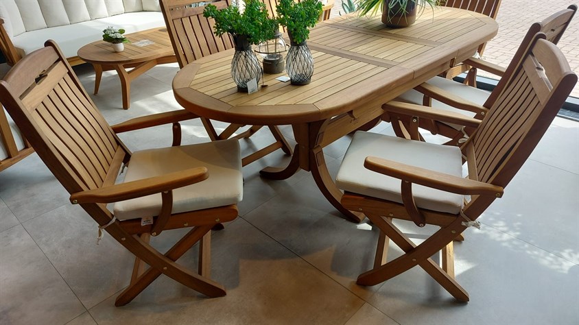 Ahşap Bahçe Masa Takımı RB-8001 İndirimli Mobilya