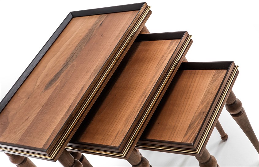 Kare Üçlü Zigon Sehpa ENGC-GZ-18 Zigon Sehpa