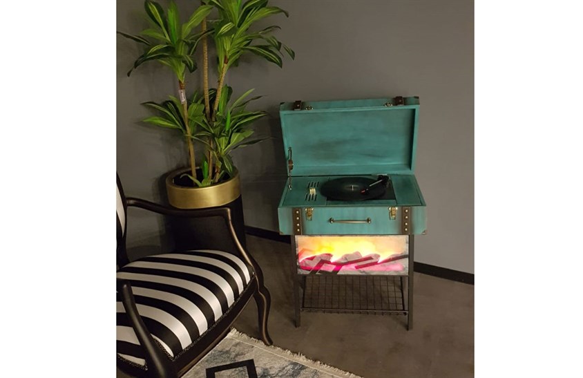 Çanta Model Retro Pikap Şömineli ENGC-GZ-16 Yan Sehpa