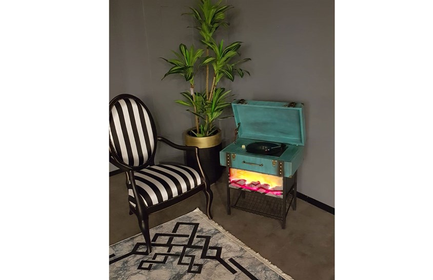 Çanta Model Retro Pikap Şömineli ENGC-GZ-16 Yan Sehpa