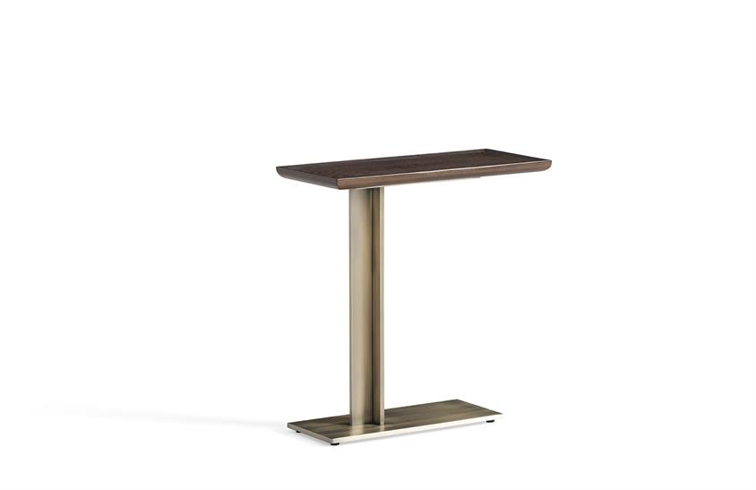 Miraya C Sehpa Pirinç Ayaklı Yan Sehpa