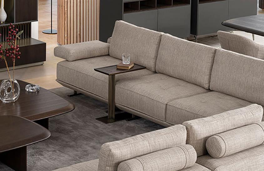 Miraya C Sehpa Pirinç Ayaklı Yan Sehpa