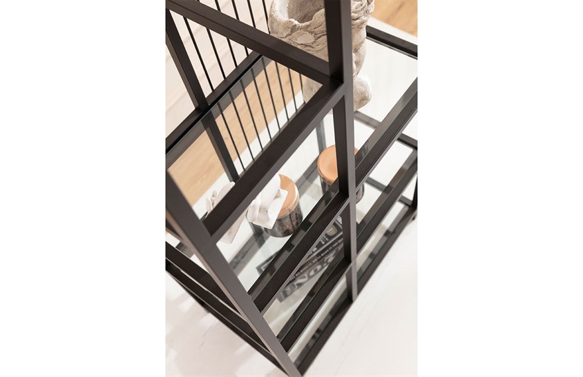 Kitaplık Siyah ENGC-SF-6040 Svr Wood & Loft Kitaplıklar