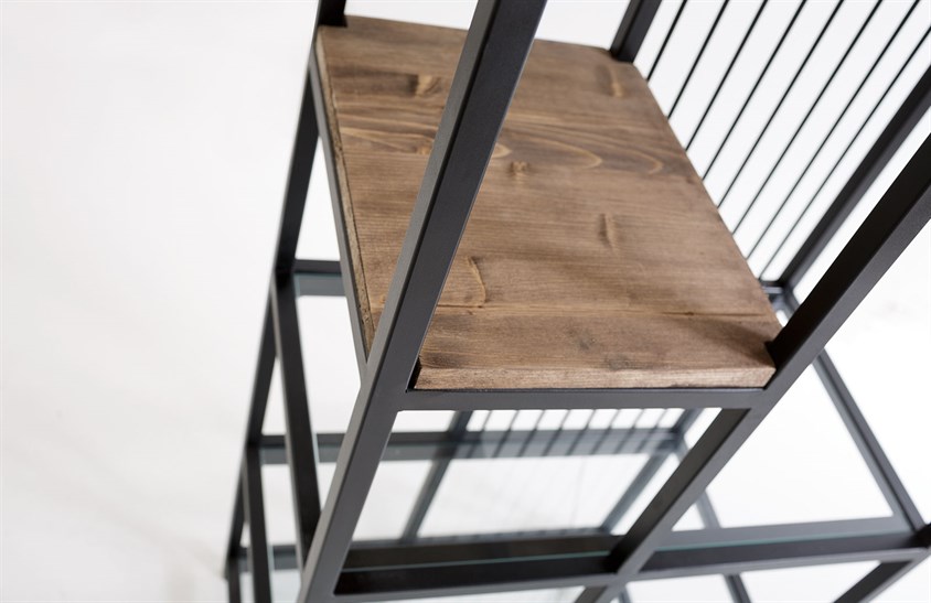 Kitaplık Siyah ENGC-SF-6040 Svr Wood & Loft Kitaplıklar