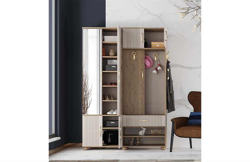 Askılıklı Raflı Portmanto ENGC-OR-7053 Vestiyer Portmanto