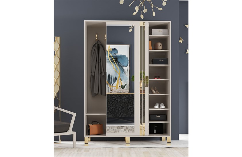 Aynalı Portmanto ENGC-OR-7056 Vestiyer Portmanto