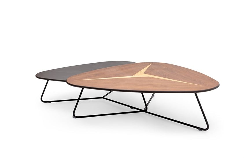 Üçgen Orta Sehpa ENGC-TG-5725 Antrasit Ceviz Sehpa ve Aksesuar