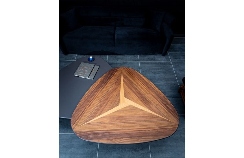 Üçgen Orta Sehpa ENGC-TG-5725 Antrasit Ceviz Sehpa ve Aksesuar