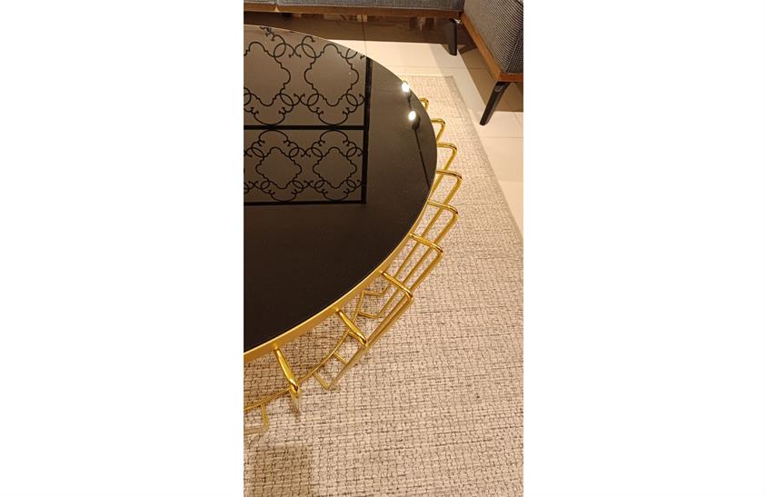 OUTLET - KÇK - C-245 Gold Orta Sehpa Sehpa ve Aksesuar