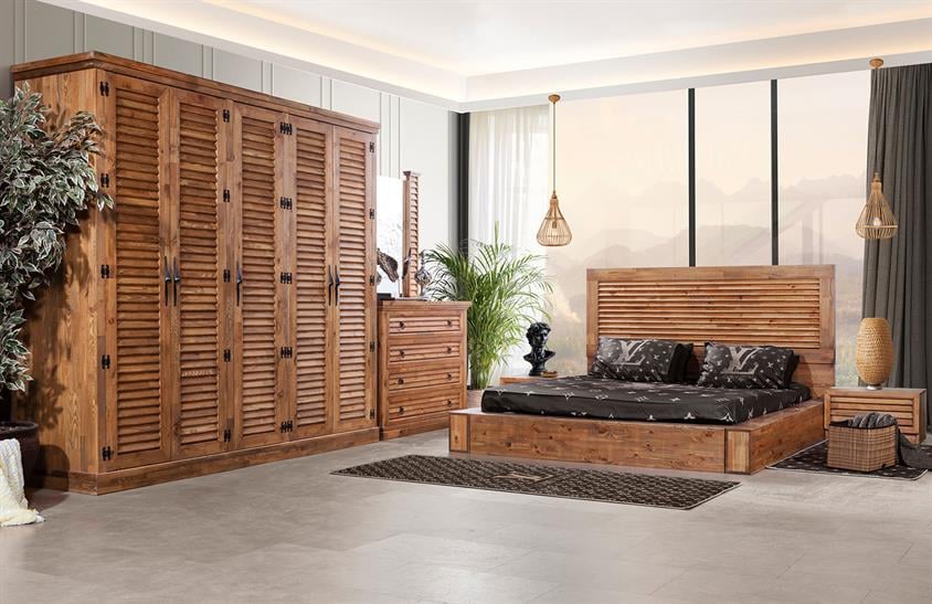 Alvit Bohem Yatak Odası Takımı Modern Yatak Odası