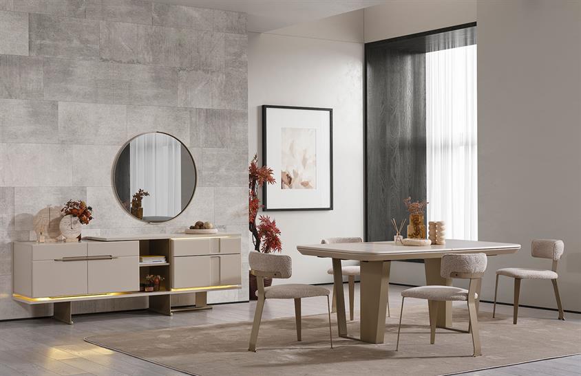 Noa Yemek Odası Takımı Modern Yemek Odası