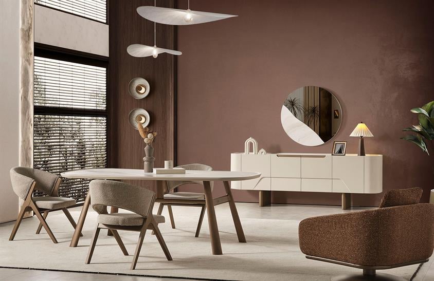 Zane Yemek Odası Takımı Modern Yemek Odası