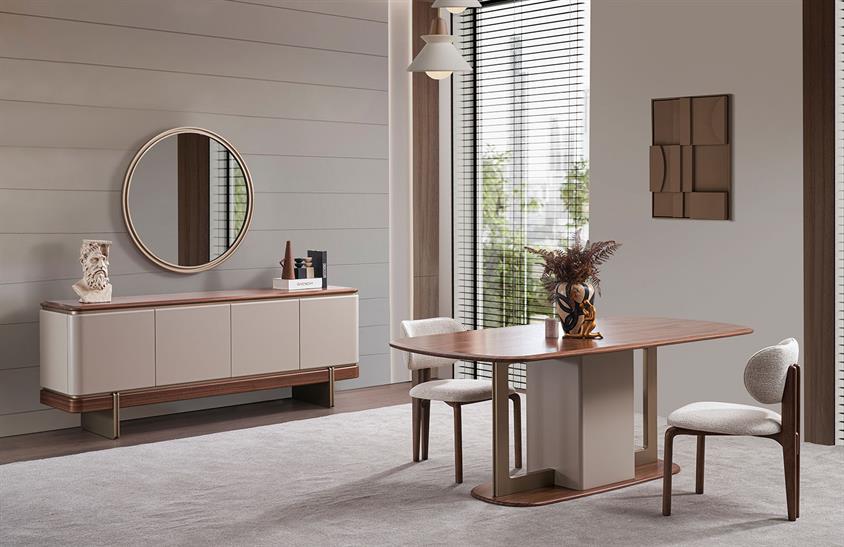 Junia Yemek Odası Takımı Modern Yemek Odası