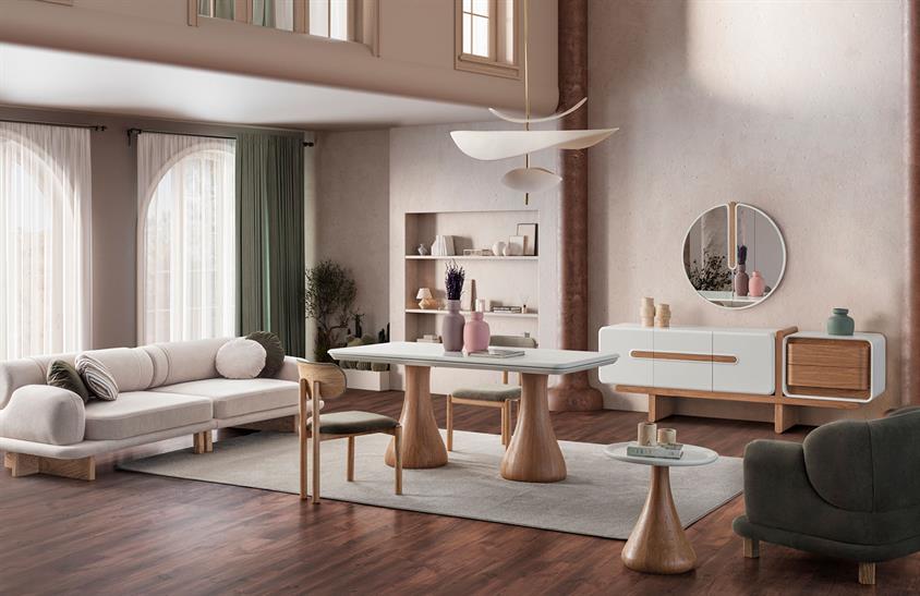 İndra Yemek Odası Takımı Modern Yemek Odası