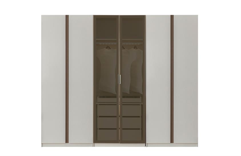 Vera Yatak Odası Takımı - Ahşap Ve Cam Kapaklı Modern Yatak Odası