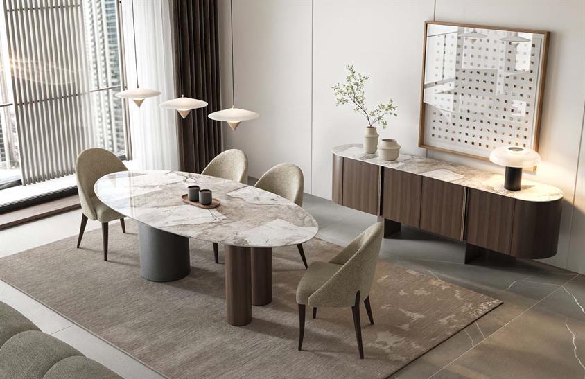 Avalon Yemek Odası Takımı Modern Yemek Odası