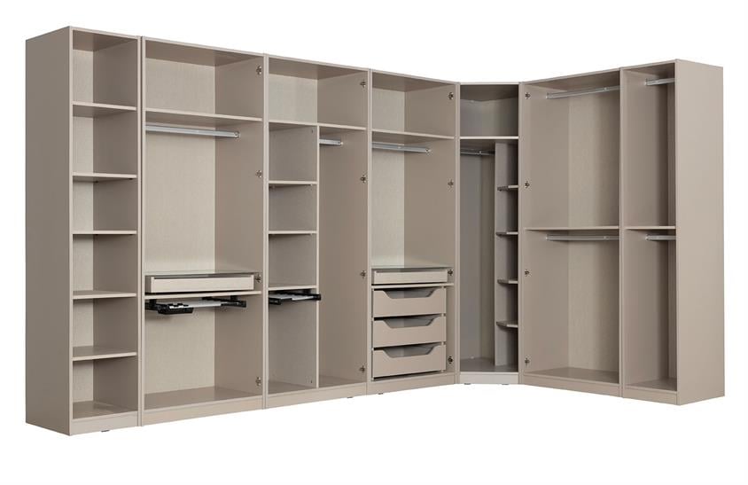 Jagu Köşe Dolap Takımı Modern Yatak Odası