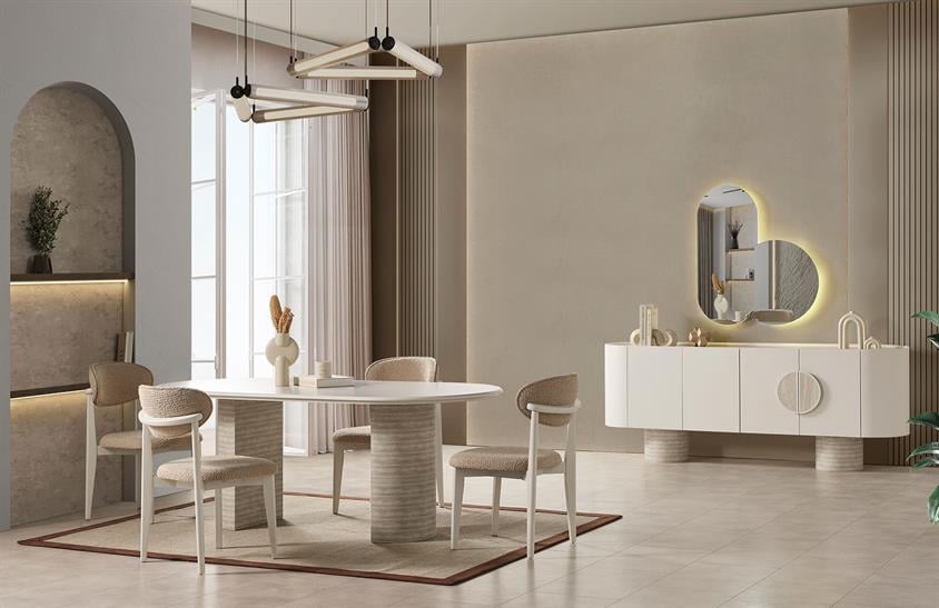 Javier Yemek Odası Takımı Modern Yemek Odası
