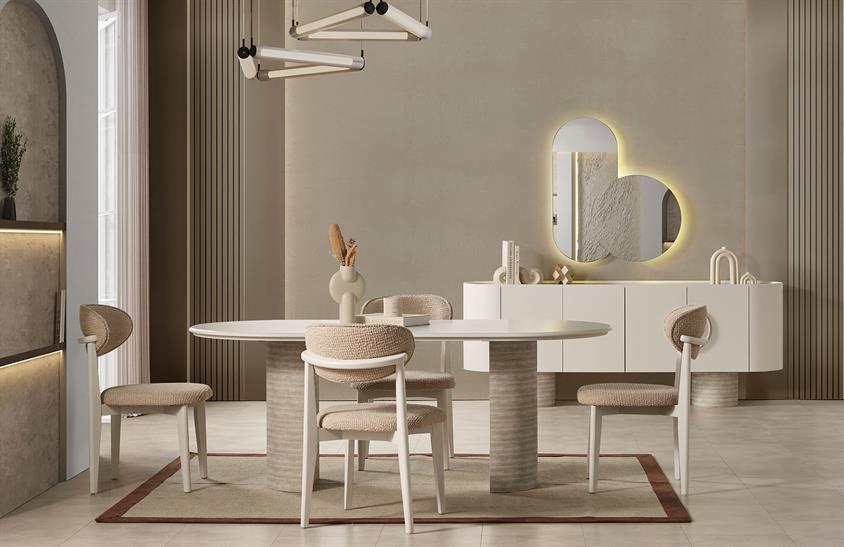 Javier Yemek Odası Takımı Modern Yemek Odası