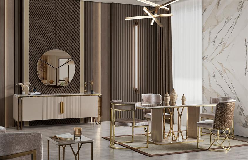 Jasse Yemek Odası Takımı Modern Yemek Odası