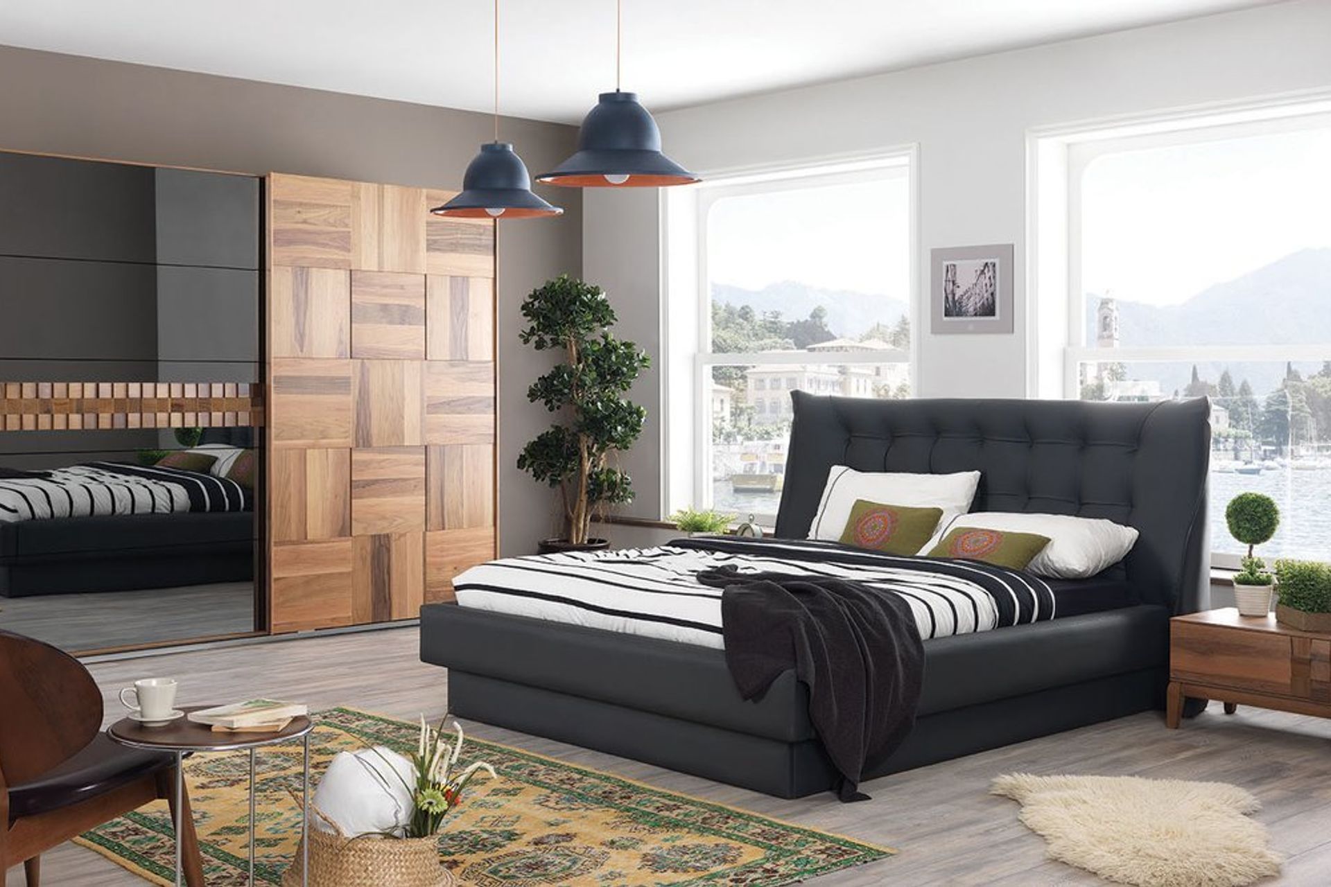 Berrak Yatak Odası Takımı, Sürgü Kapaklı İndirimli Mobilya