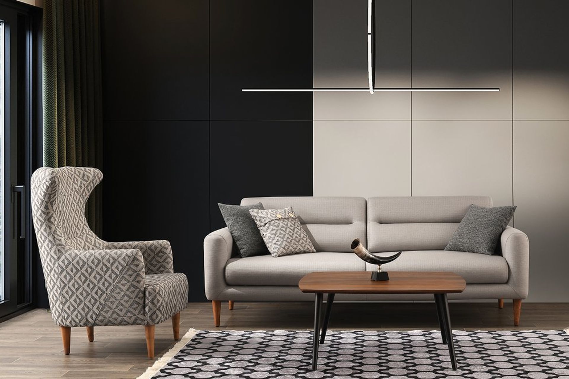 Viyana Koltuk Takımı, Gri İndirimli Mobilya