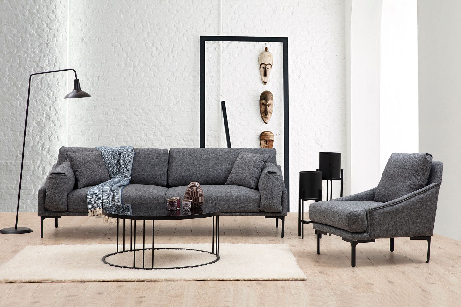 Leo Koltuk Takımı, Gri İndirimli Mobilya