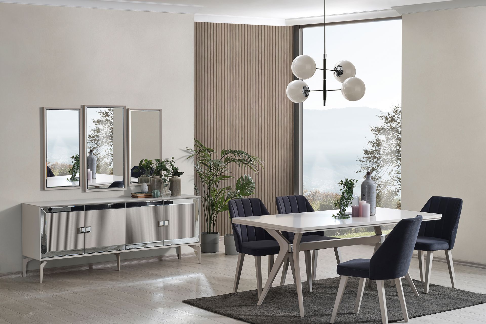 Line Luxury Yemek Odası Takımı, Dolunay İndirimli Mobilya