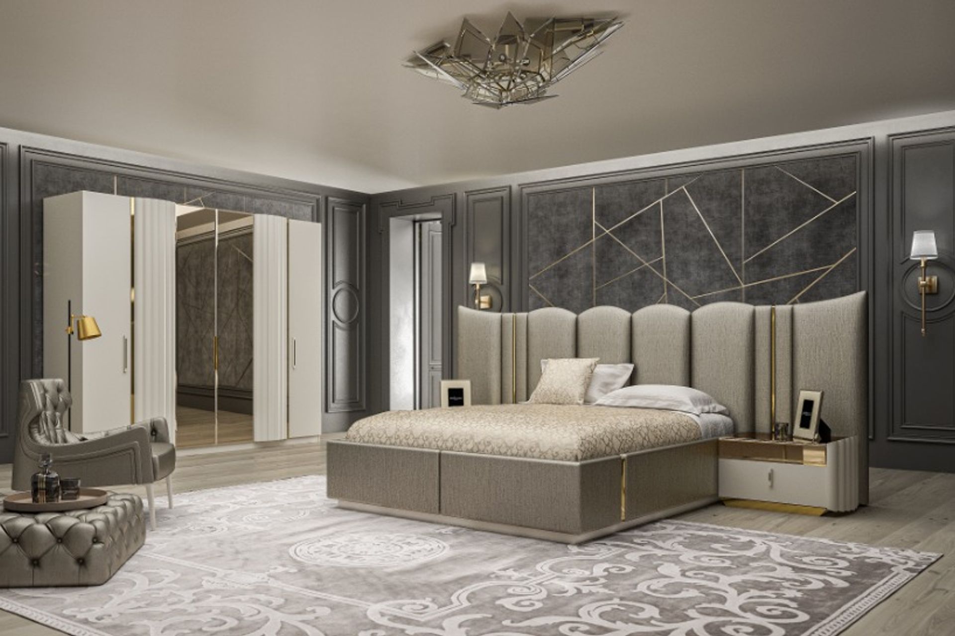 Peru Yatak Odası Takımı, Aytaşı, 6 Kapaklı