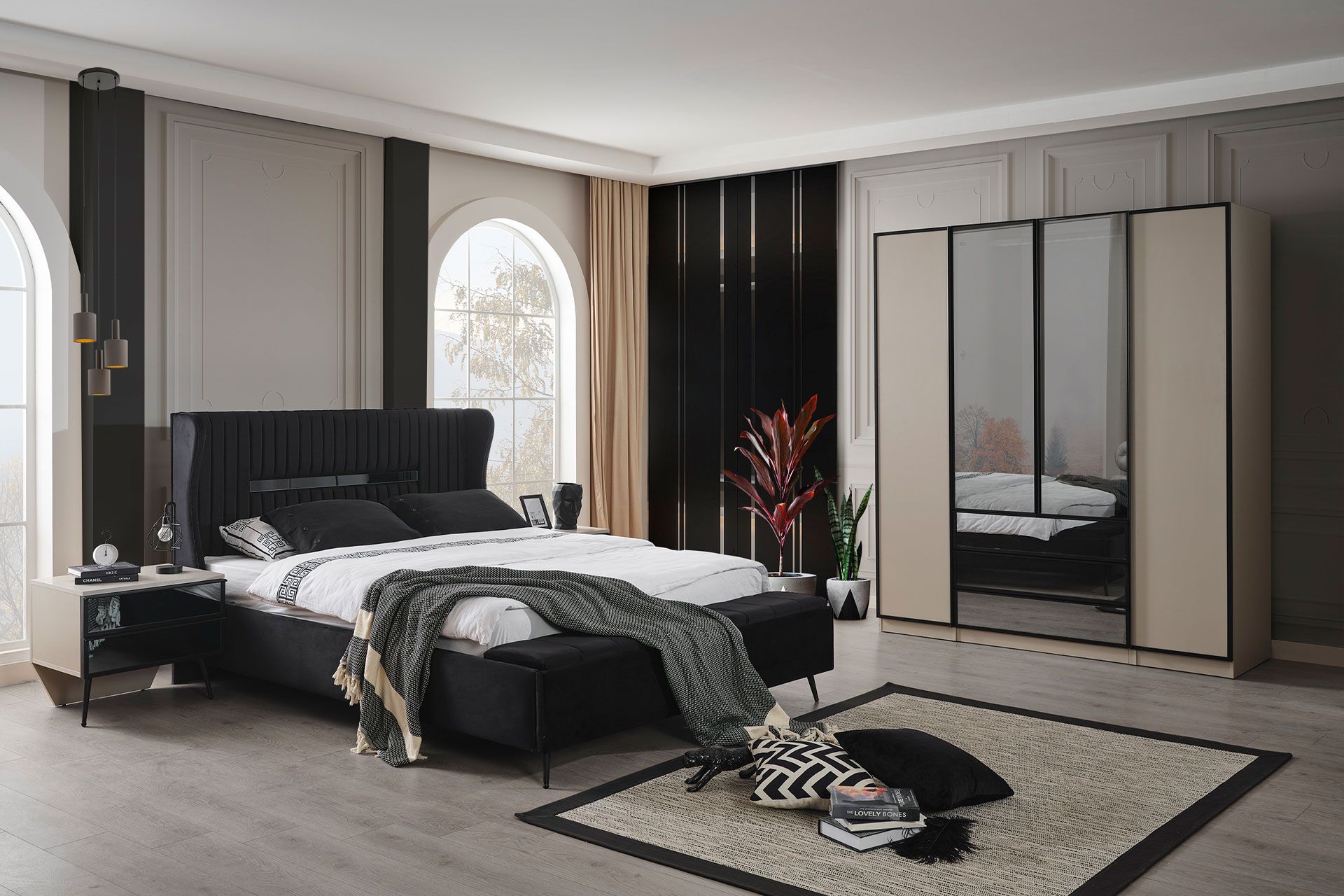 Asos Yatak Odası Takımı, 4 Kapaklı İndirimli Mobilya