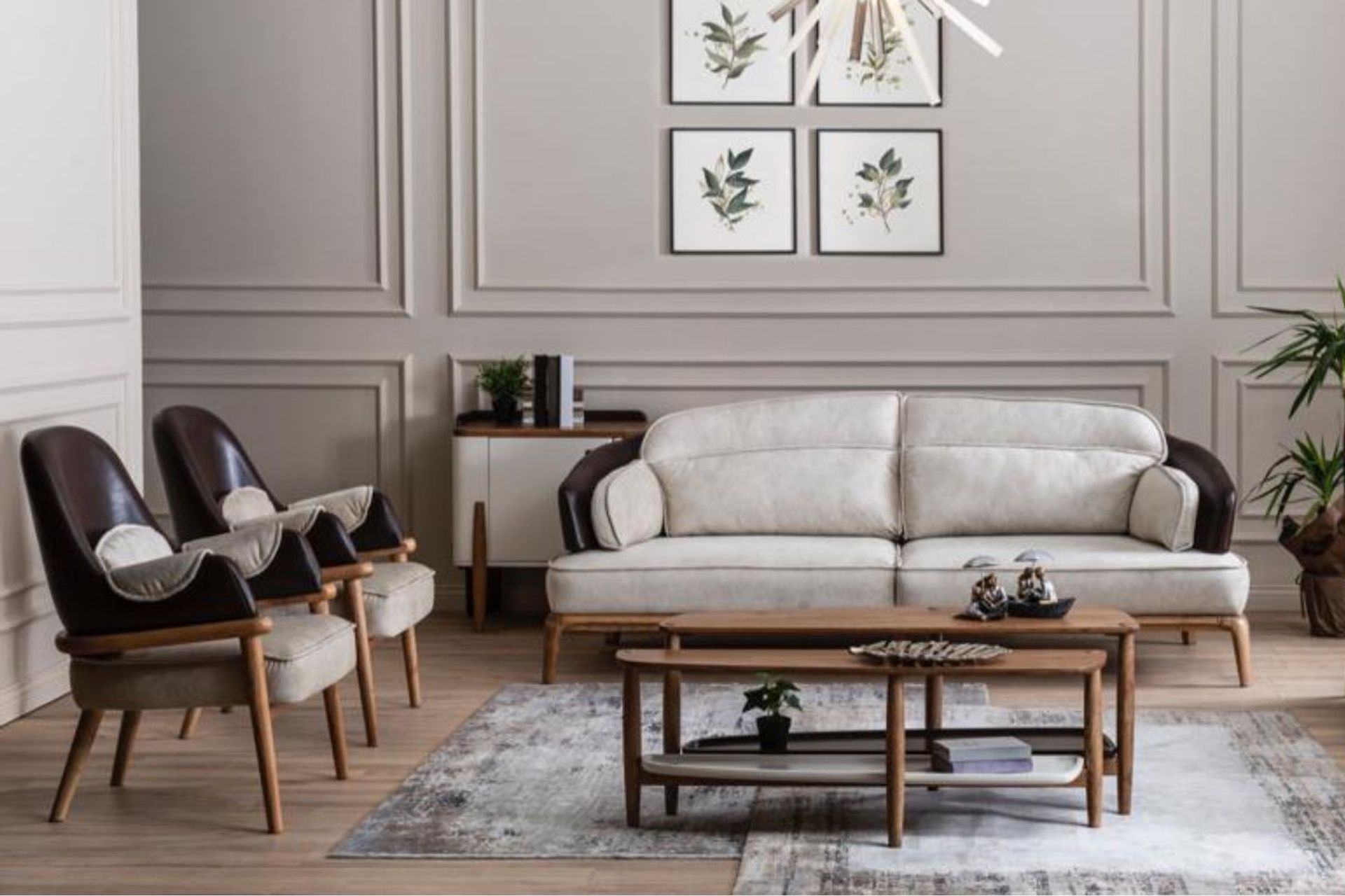 Bugatti Koltuk Takımı, Krem İndirimli Mobilya