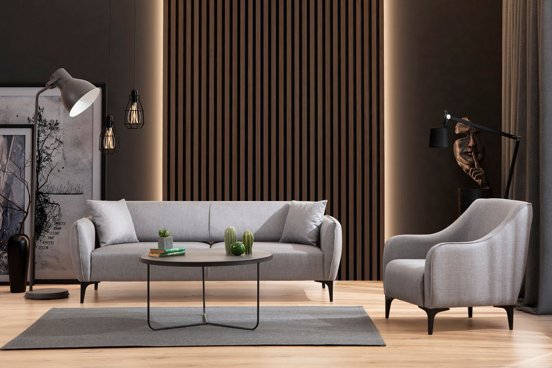 Bellisimo Koltuk Takımı, Açık Gri