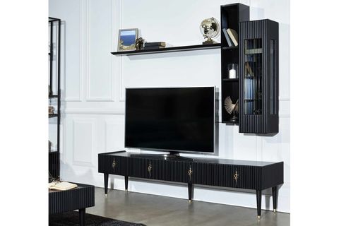 Siyah Creo Yemek Odası Takımı İndirimli Mobilya